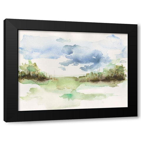 Brush Thickets I Black Modern Wood Framed Art Print with Double Matting by Moore, Regina