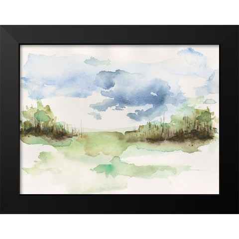 Brush Thickets I Black Modern Wood Framed Art Print by Moore, Regina
