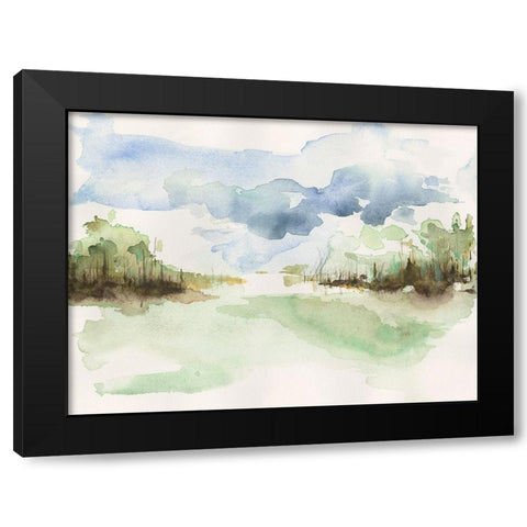 Brush Thickets II Black Modern Wood Framed Art Print by Moore, Regina