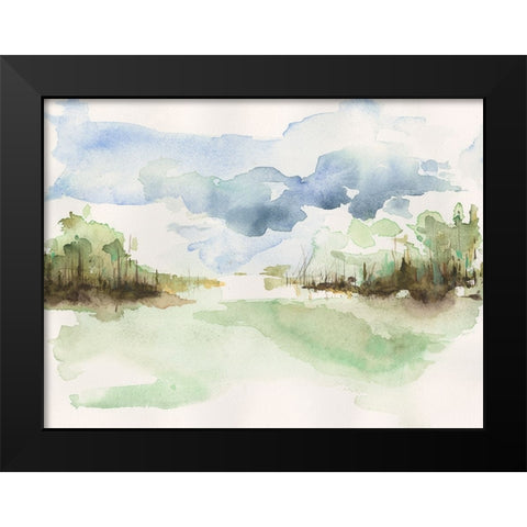 Brush Thickets II Black Modern Wood Framed Art Print by Moore, Regina