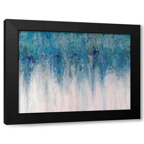 Opal II Black Modern Wood Framed Art Print with Double Matting by Schicker, Joshua