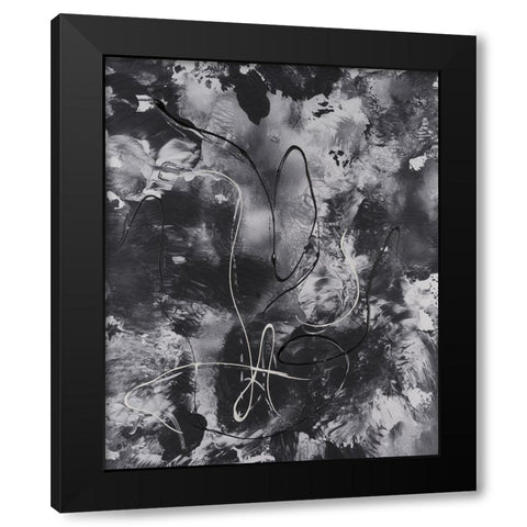 Radical Mix II Black Modern Wood Framed Art Print by Moore, Regina