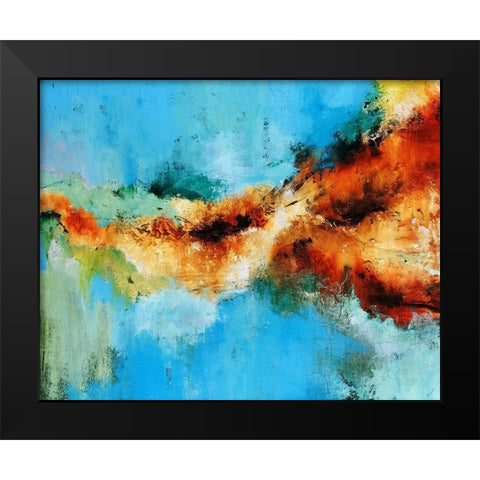 Sun Dance Black Modern Wood Framed Art Print by Edmunds, Sydney