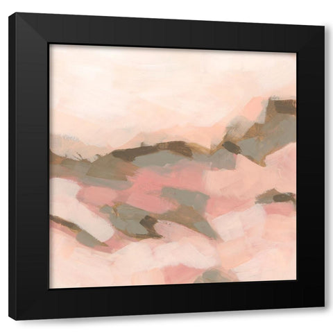 Desert Rose Valley II Black Modern Wood Framed Art Print by Vess, June Erica