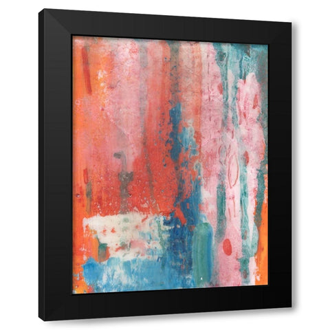 Spring Step I Black Modern Wood Framed Art Print with Double Matting by Kaelber, Renee