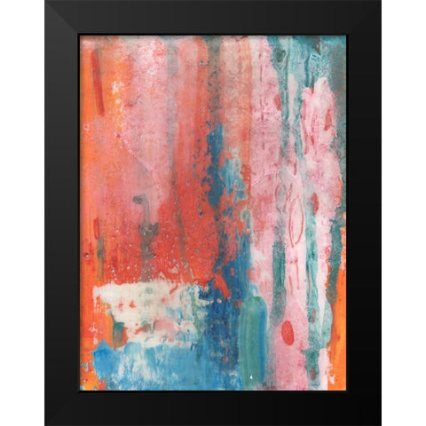 Spring Step I Black Modern Wood Framed Art Print by Kaelber, Renee