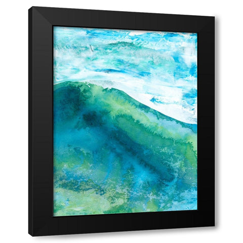New Air I Black Modern Wood Framed Art Print by Kaelber, Renee