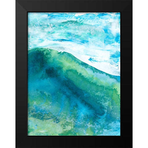 New Air I Black Modern Wood Framed Art Print by Kaelber, Renee