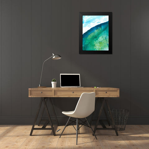 New Air II Black Modern Wood Framed Art Print by Kaelber, Renee