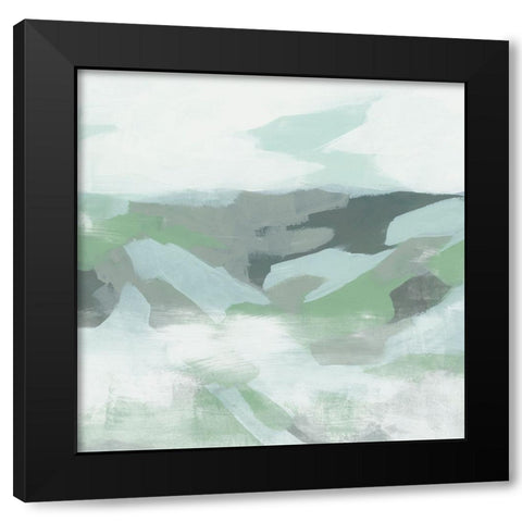 Green Muir II Black Modern Wood Framed Art Print by Vess, June Erica