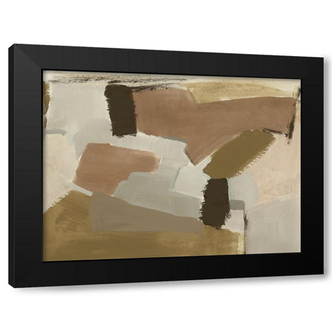 Almondine II Black Modern Wood Framed Art Print with Double Matting by Barnes, Victoria