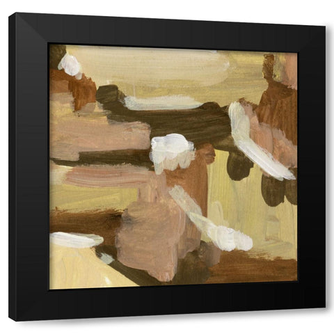 Yellow Dawn IV Black Modern Wood Framed Art Print by Wang, Melissa