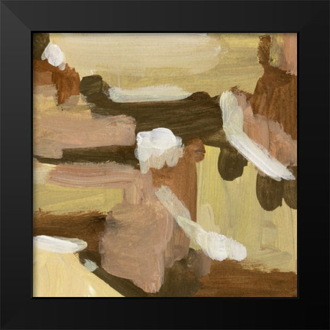 Yellow Dawn IV Black Modern Wood Framed Art Print by Wang, Melissa