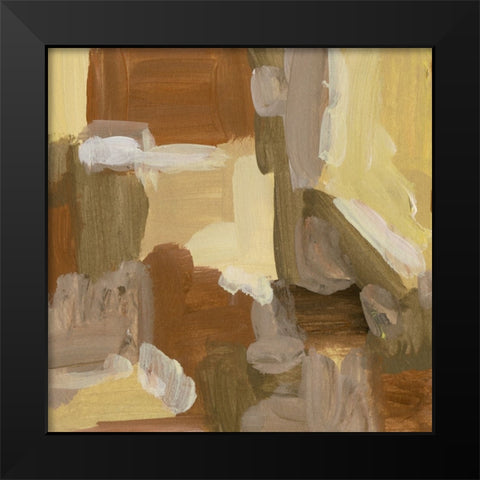 Yellow Dawn VI Black Modern Wood Framed Art Print by Wang, Melissa