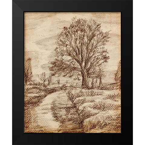 Forest View III Black Modern Wood Framed Art Print by Wang, Melissa