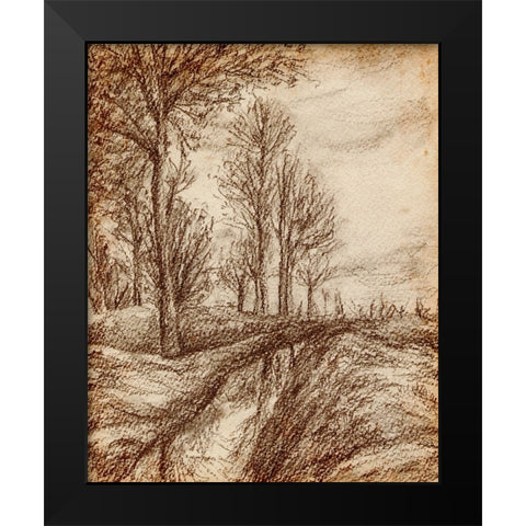 Forest View IV Black Modern Wood Framed Art Print by Wang, Melissa