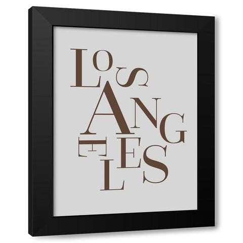 Neutral City Center Type III Black Modern Wood Framed Art Print with Double Matting by Green, Jacob