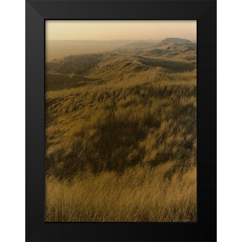 Golden Fog I Black Modern Wood Framed Art Print by Green, Jacob