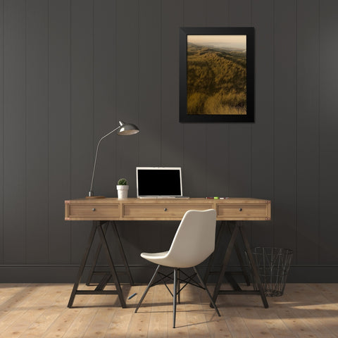 Golden Fog II Black Modern Wood Framed Art Print by Green, Jacob
