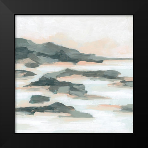 Stone Inlet I Black Modern Wood Framed Art Print by Vess, June Erica