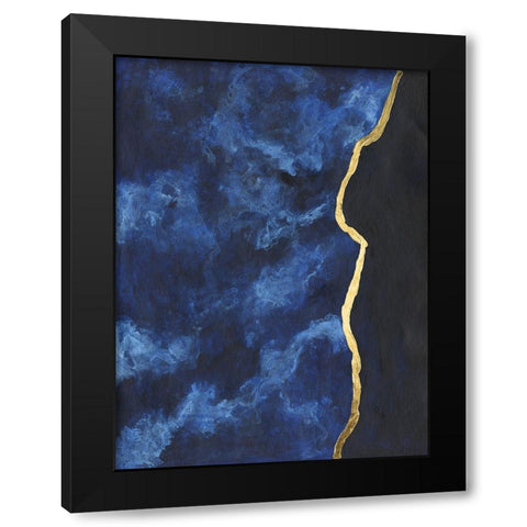Gilt Indigo I Black Modern Wood Framed Art Print by Willett, Michael