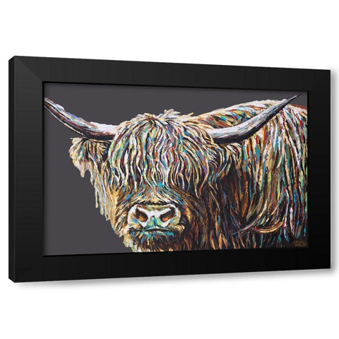 Custom Woolly Highland I Black Modern Wood Framed Art Print by Vitaletti, Carolee