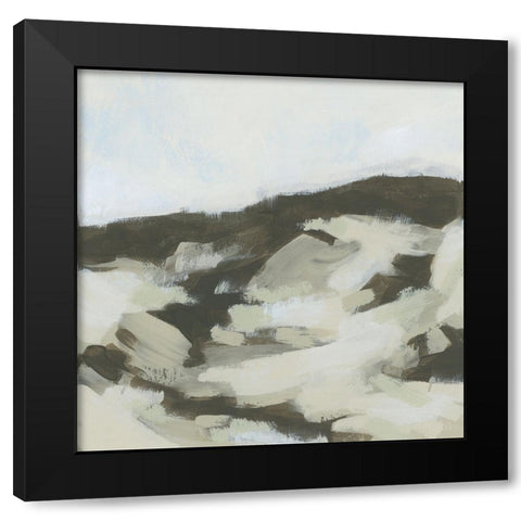 Neutral Dune II Black Modern Wood Framed Art Print by Vess, June Erica