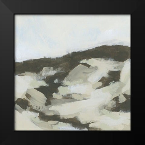 Neutral Dune II Black Modern Wood Framed Art Print by Vess, June Erica