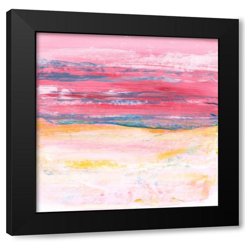 Kona Sunset I Black Modern Wood Framed Art Print with Double Matting by Kaelber, Renee