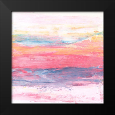 Kona Sunset II Black Modern Wood Framed Art Print by Kaelber, Renee
