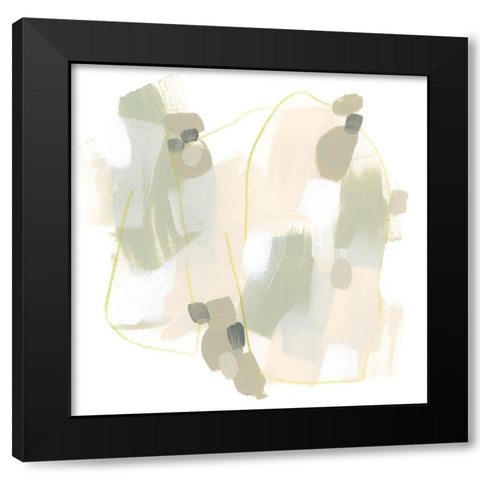 Sage Cartography II Black Modern Wood Framed Art Print by Vess, June Erica