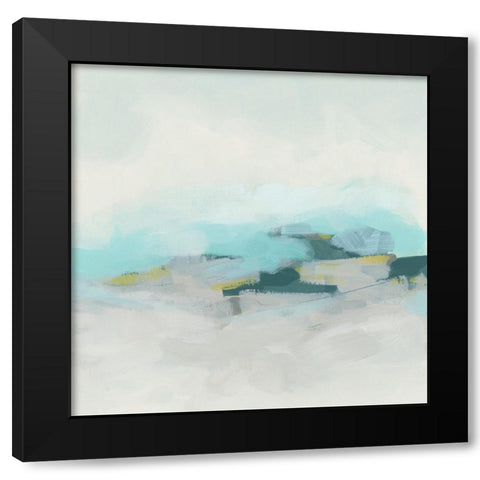 Beach Mist I Black Modern Wood Framed Art Print with Double Matting by Vess, June Erica