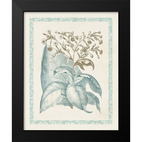 Willow Blue Besler I Black Modern Wood Framed Art Print by Vision Studio