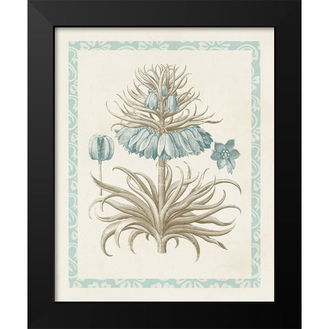 Willow Blue Besler II Black Modern Wood Framed Art Print by Vision Studio