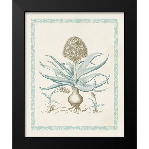 Willow Blue Besler IV Black Modern Wood Framed Art Print by Vision Studio