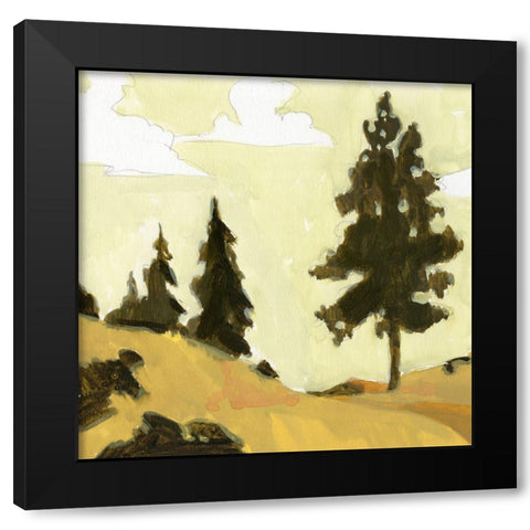 State Park Pine Sketch I Black Modern Wood Framed Art Print by Green, Jacob
