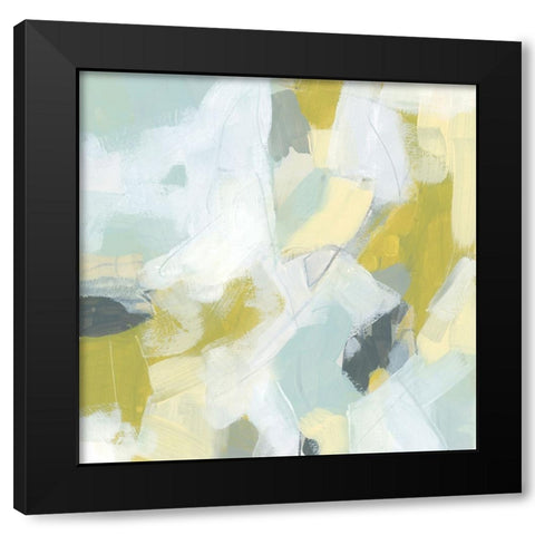 Greenlit II Black Modern Wood Framed Art Print by Vess, June Erica