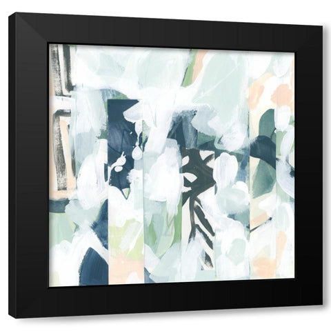 Tropical Inflection I Black Modern Wood Framed Art Print by Vess, June Erica