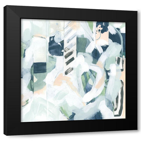 Tropical Inflection II Black Modern Wood Framed Art Print by Vess, June Erica