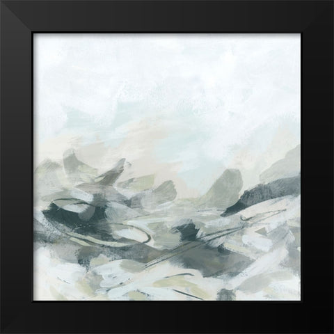 Granite Surf I Black Modern Wood Framed Art Print by Vess, June Erica