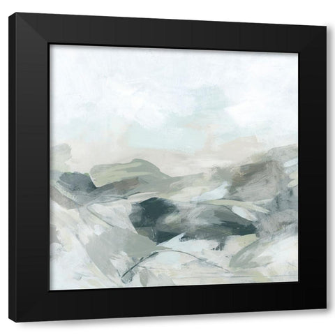 Granite Surf II Black Modern Wood Framed Art Print by Vess, June Erica