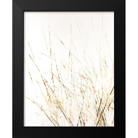 Golden Sea Oats I Black Modern Wood Framed Art Print by Lam, Vanna