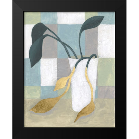 Plant Vased I Black Modern Wood Framed Art Print by Lam, Vanna