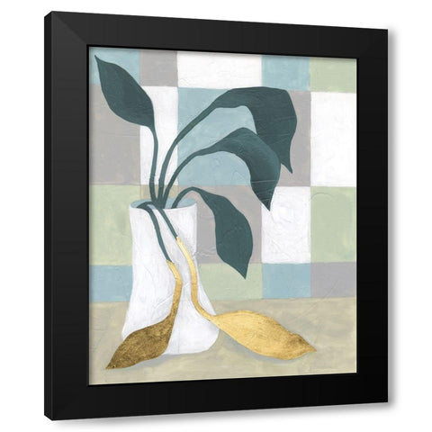 Plant Vased II Black Modern Wood Framed Art Print by Lam, Vanna