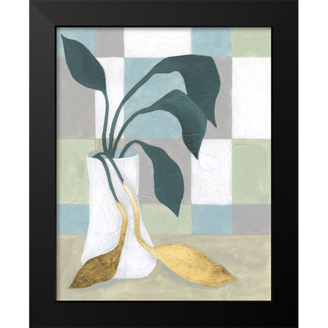 Plant Vased II Black Modern Wood Framed Art Print by Lam, Vanna