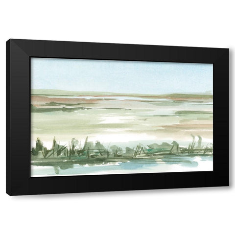 Peaceful Lowland II Black Modern Wood Framed Art Print with Double Matting by Harper, Ethan