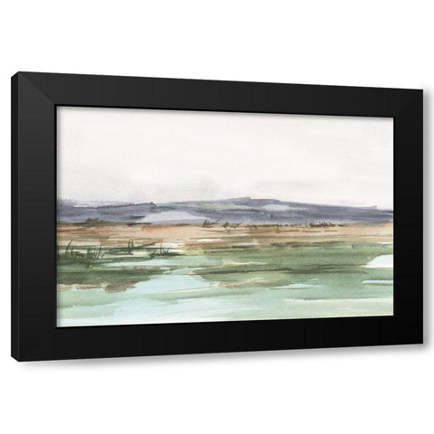 Serene Mountain View I Black Modern Wood Framed Art Print by Harper, Ethan
