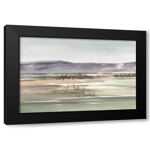 Muted Marsh II Black Modern Wood Framed Art Print by Harper, Ethan