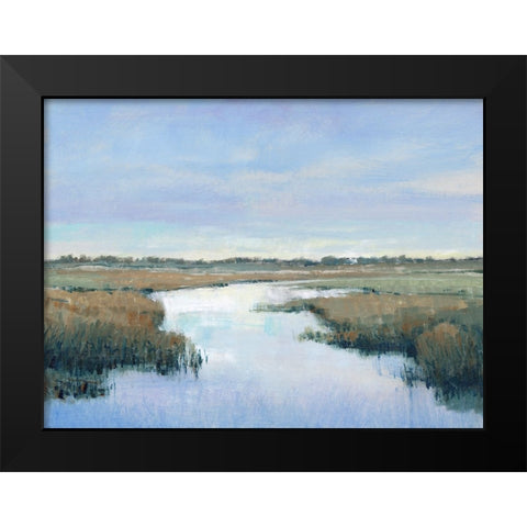 Coastal Plains II Black Modern Wood Framed Art Print by OToole, Tim