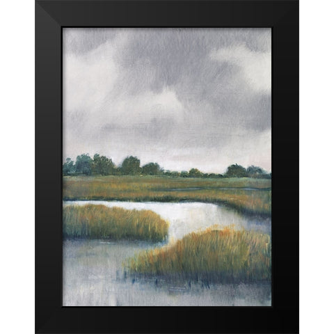 Salt Marshes I Black Modern Wood Framed Art Print by OToole, Tim